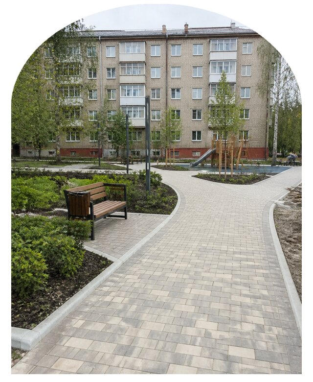 Благоустройство двора МКД под ключ в Ленинске-Кузнецком от 255525 р. | Метпроект-Лнн